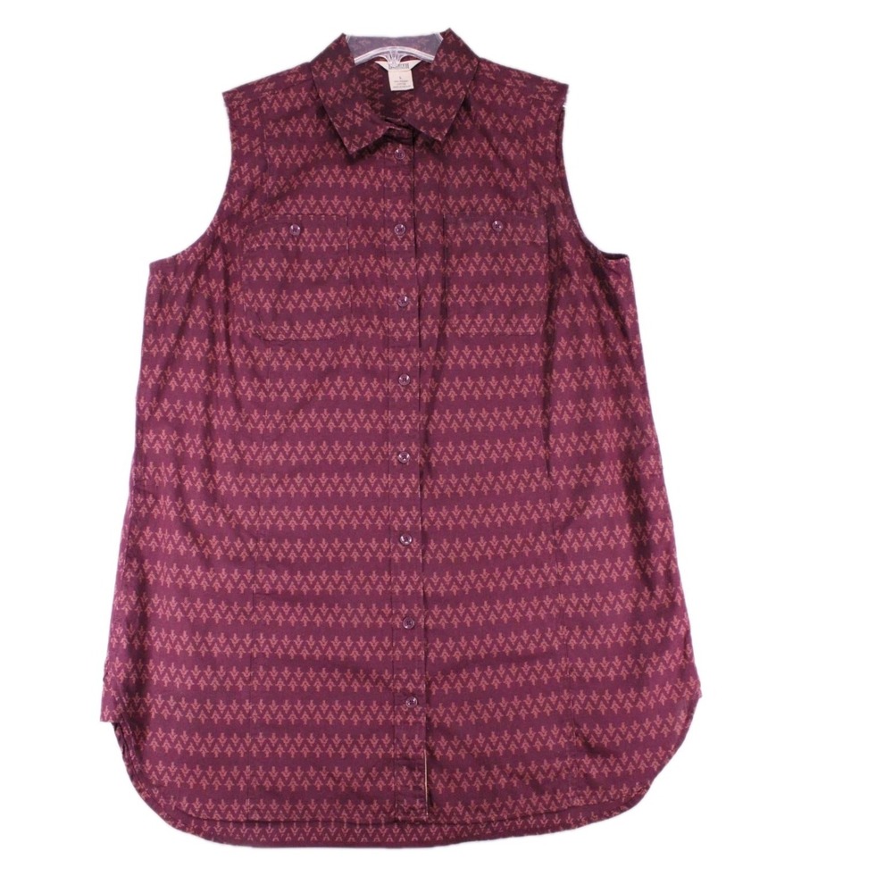 Duluth Trading Co Top Womens L Free Range Tunic Organic Cotton Sleeveless - Picture 1 of 14